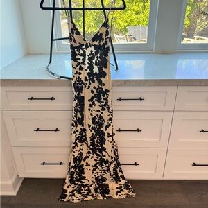 Zara Cow Print Maxi Dress